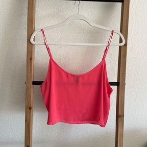 Hot pink crop top